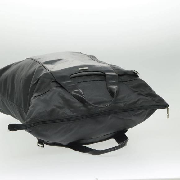 GUCCI Boston Bag Nylon Enamel 2way Gray Auth ti2188 - Picture 8 of 16